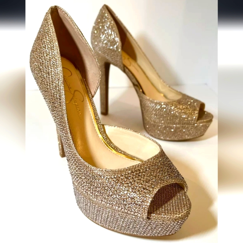 Elegant Gold Heels
